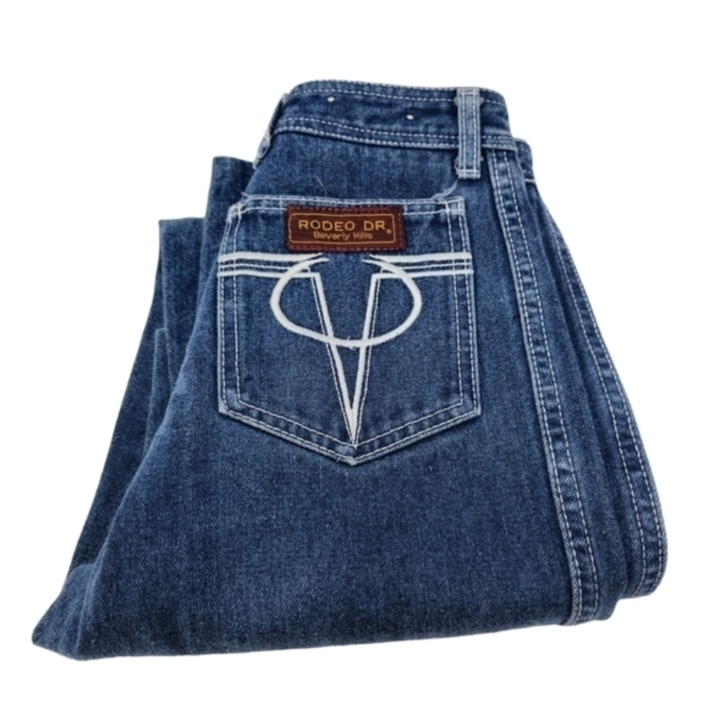 Rodeo Dr Beverly Hills Club Vintage Womens Blue Denim Jeans Size 7/8 29 Waist